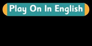 Play on in English kursuse logo